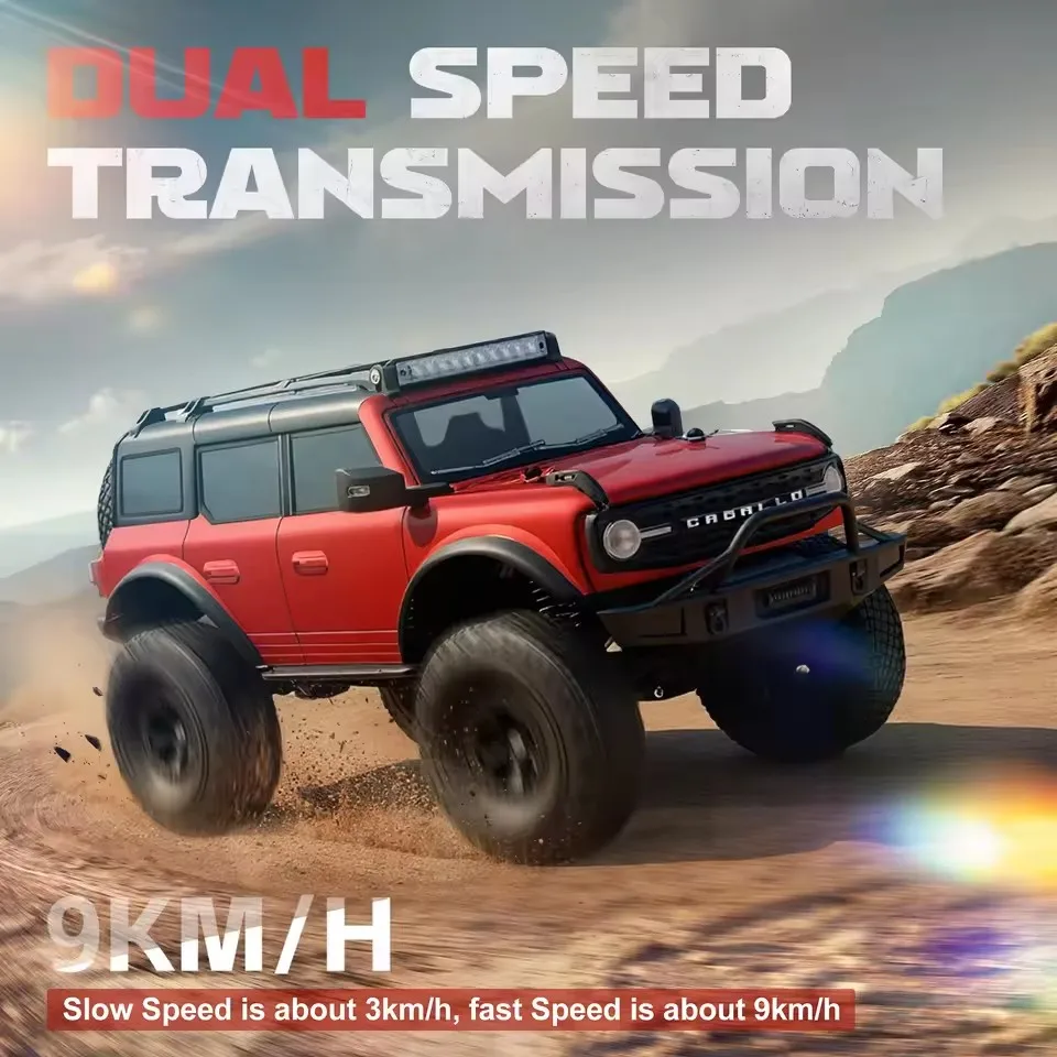 Smart Fixed Speed Cruise Electric Remote Control Truck 1/18 RC Off-Road Car 4x4 Transmission Switchable Speed Climbing Car Toys
