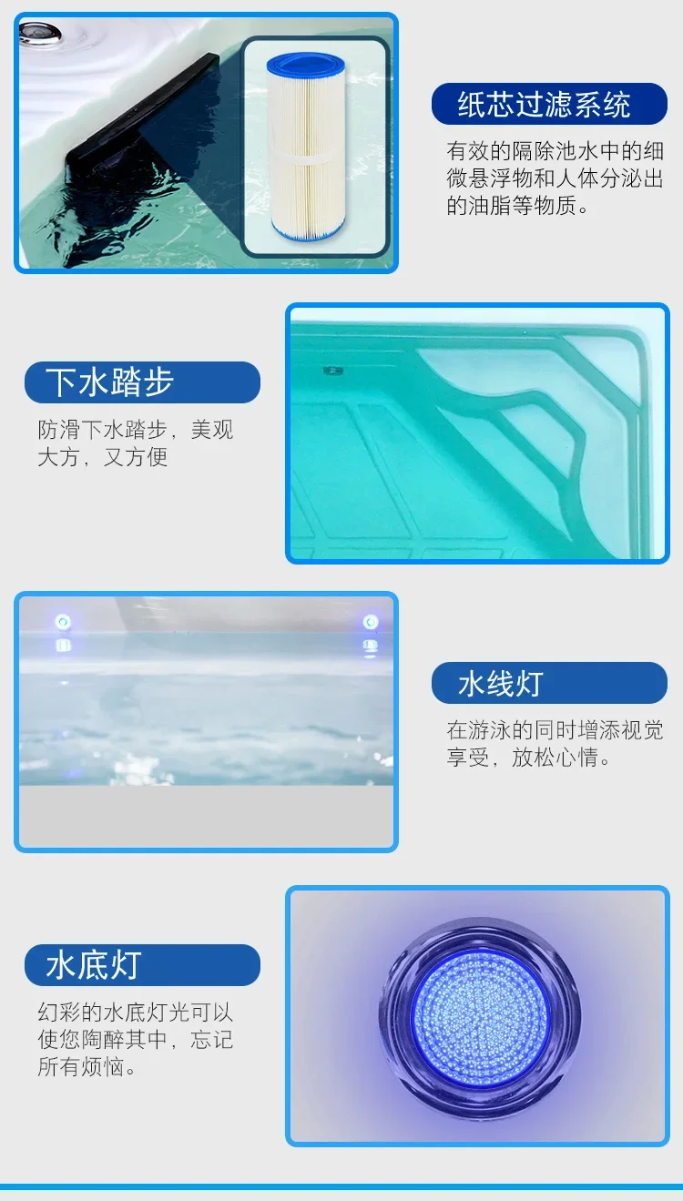 Villa Acrylic Swimming Pool Source Homestay Gym Surfing Smart Constant Infinity Swimming Pool