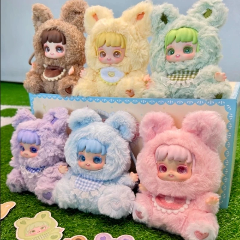 

2025 In Stock Genuine Miana Little Mina Goodnight Rabbit Friends Series Vinyl Plush Blind Box Desktop Decoration Girl Gift
