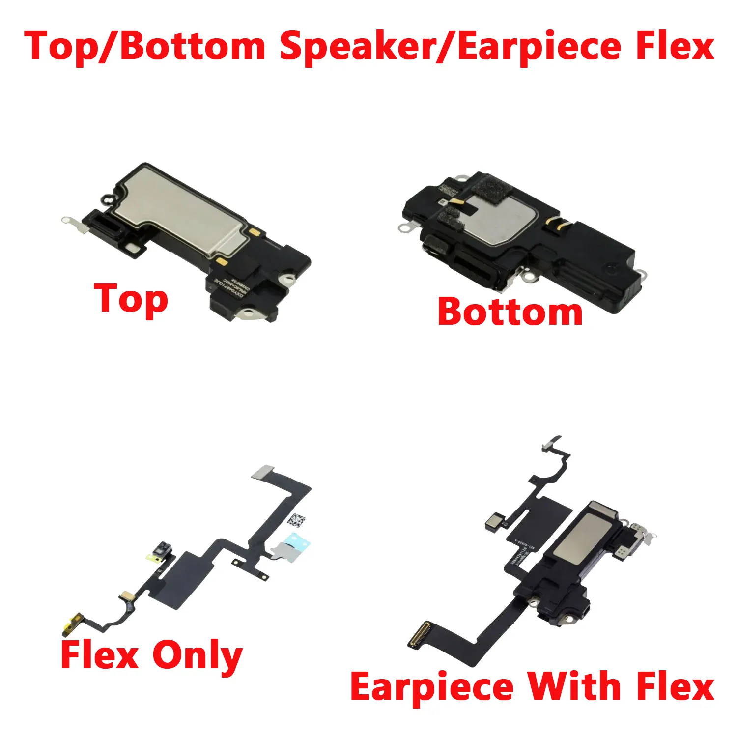 Top Ear Speaker Bottom Loud Speaker Flex Cable for iPhone 12 Pro Max 12P 12PM Loudspeaker Earpiece Speaker Flex Cable