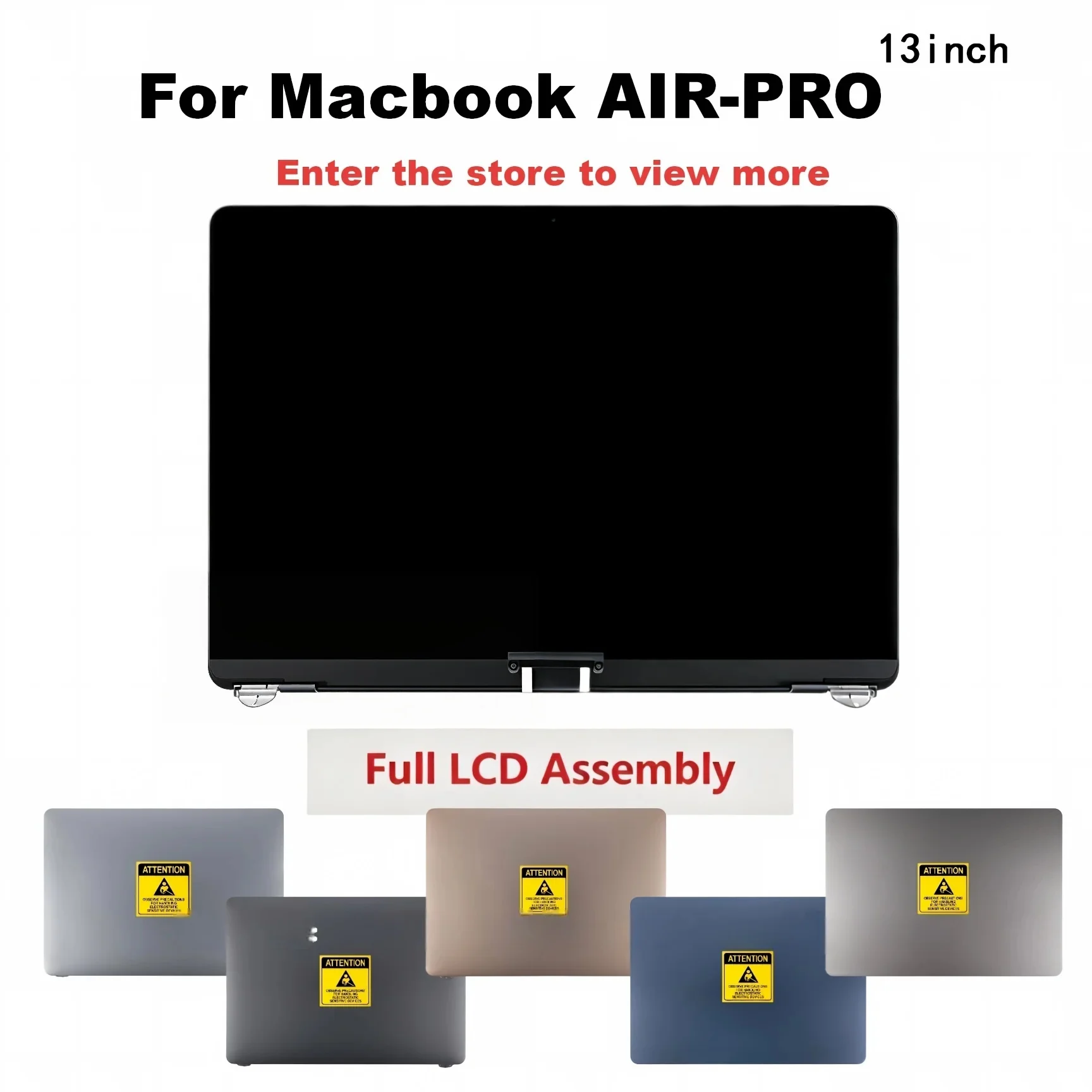 LCD For Macbook Pro Air A2681 A3113 A2338 A2337 A2289 A2251 A2179 A2159 A1989 A1706 A1708 High Quality LCD Screen Assembly
