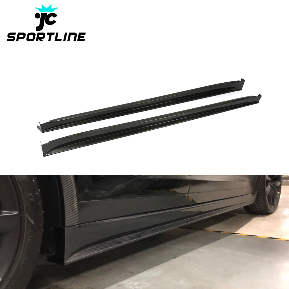 

Carbon Fiber Car Side Skirts for Tesla Model X P90 75D P100 2016-2018