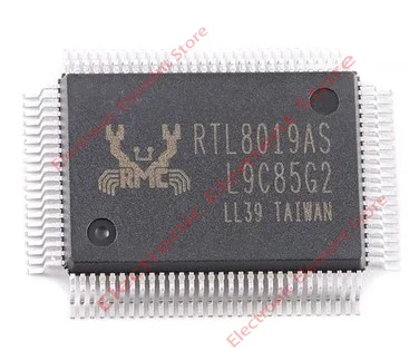 2PCS RTL8019AS-LF Ethernet Controller QFP100 RTL8019AS