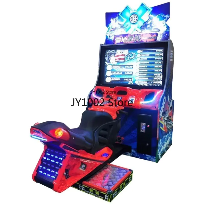 Coin Operated Arcade Video Racing Game Machine Snow Motor Simulator Moto Speed Racing for Playground Coin-Earned Entertainment