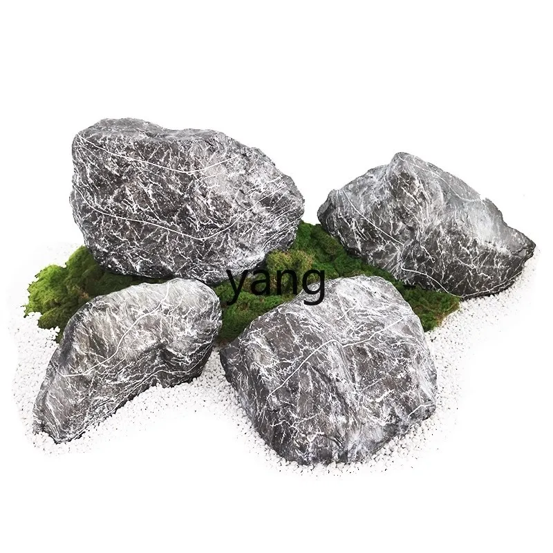 

LH outdoor courtyard FRP fake stone villa landscaping stone garden