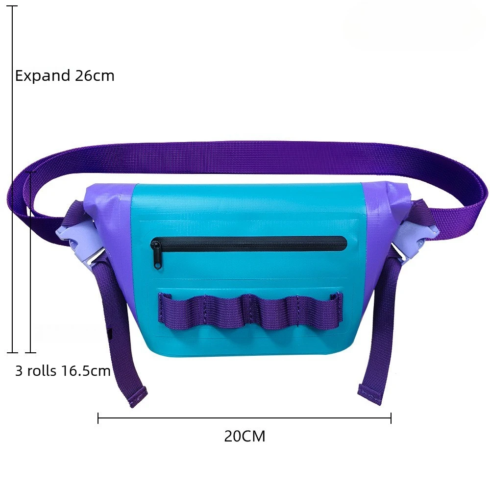 Waist Floating Dry Bag for Kayaking Swimming Beach Waterproof Water Sports Rafting Boating Mesh Kayak Travel Bag Camping Pack