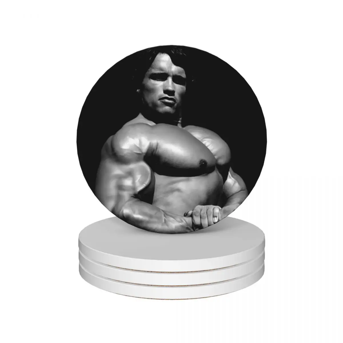 

Arnold Schwarzenegger BodyBuilding Ceramic Coasters (Set of 4) funny customized tile cute set Coasters