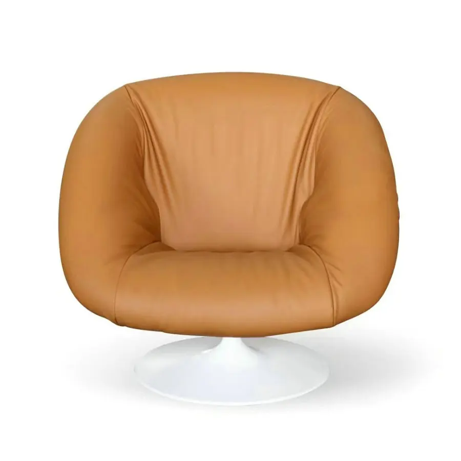 #Modern Luxury Leather MP-71 Armchair Rotatable Leisure LoungeSofa Chair Swivel Leisure Balcony Reception Accent Chair for Hotel