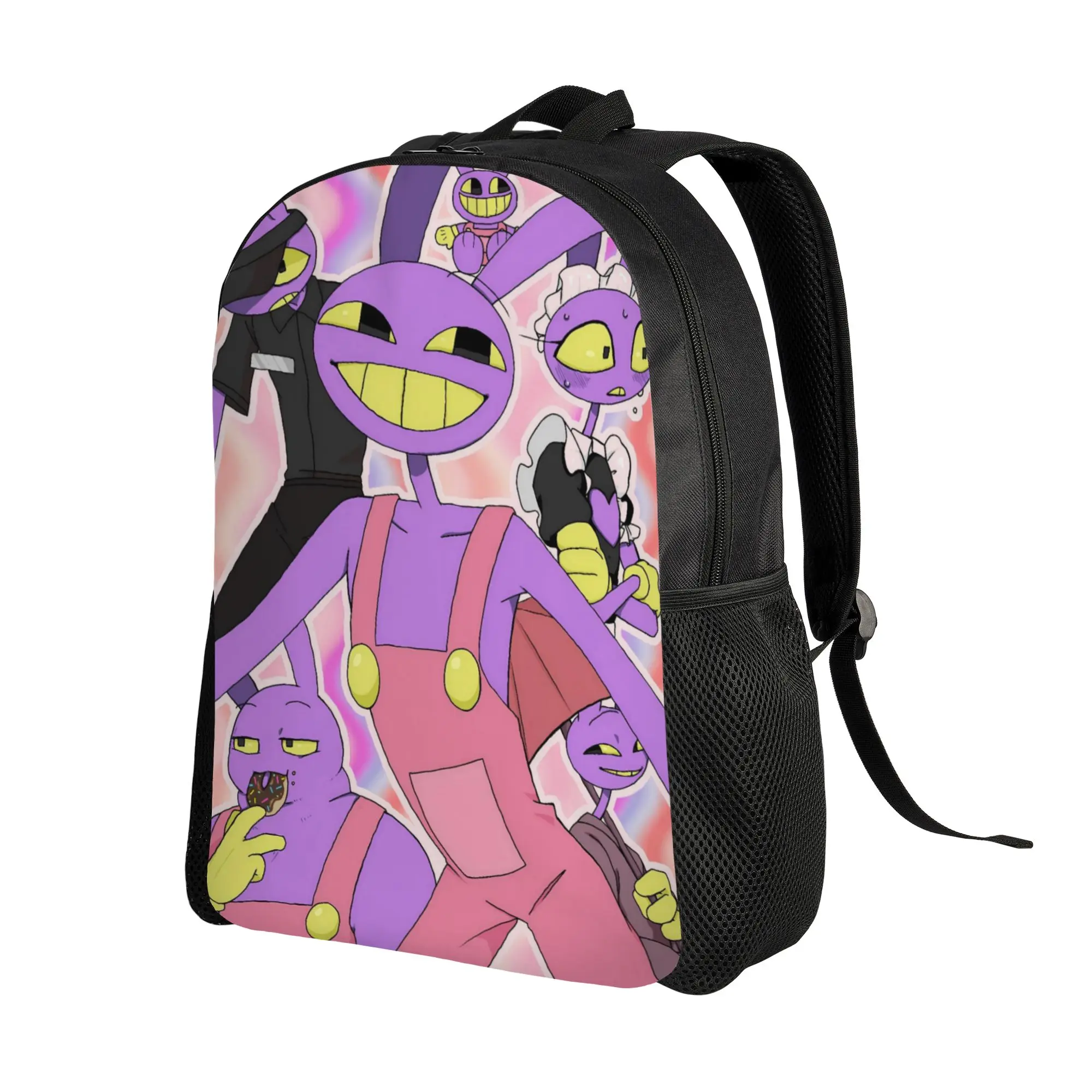 Jax Cartoon Digitals Circus Thermal Backpack  Women Men Polyester College Backpacks Lightweight Stylish School Bags Rucksack