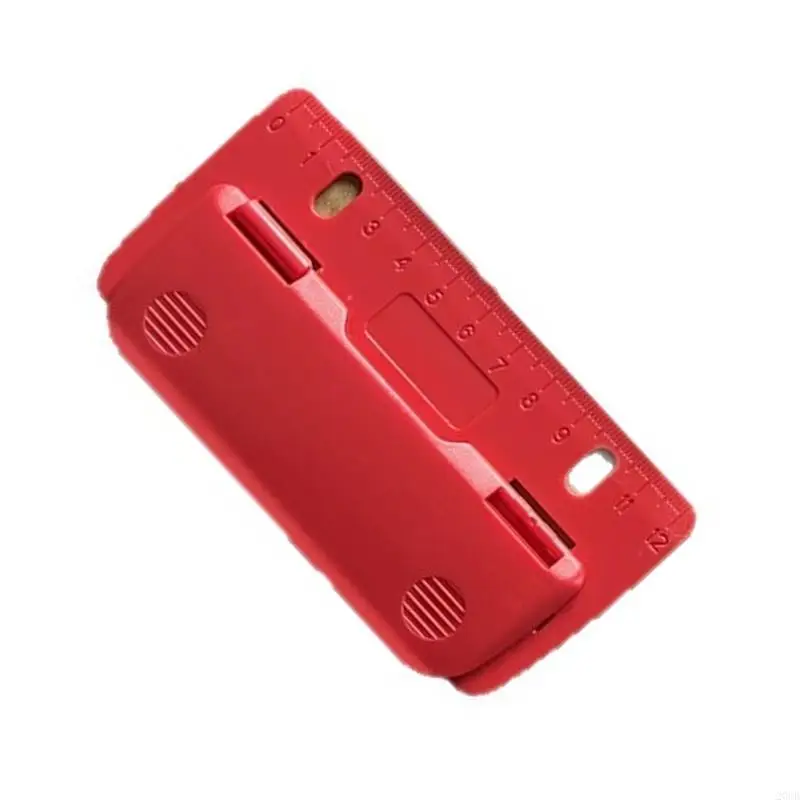 خرامة ورق دائرية 20CB لدفتر قصاصات الكمبيوتر المحمول، سعة 3 أوراق 2 ثقب خرامة ورق محمولة باليد #4