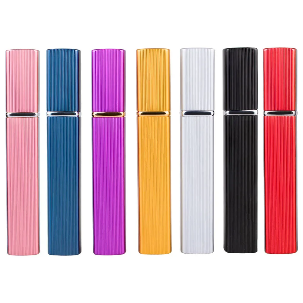 

8PCS 12ml Portable Empty Perfume Spray Bottle High Grade Colorful Separate Glass Bottle Refillable Atomizer Dispenser Container