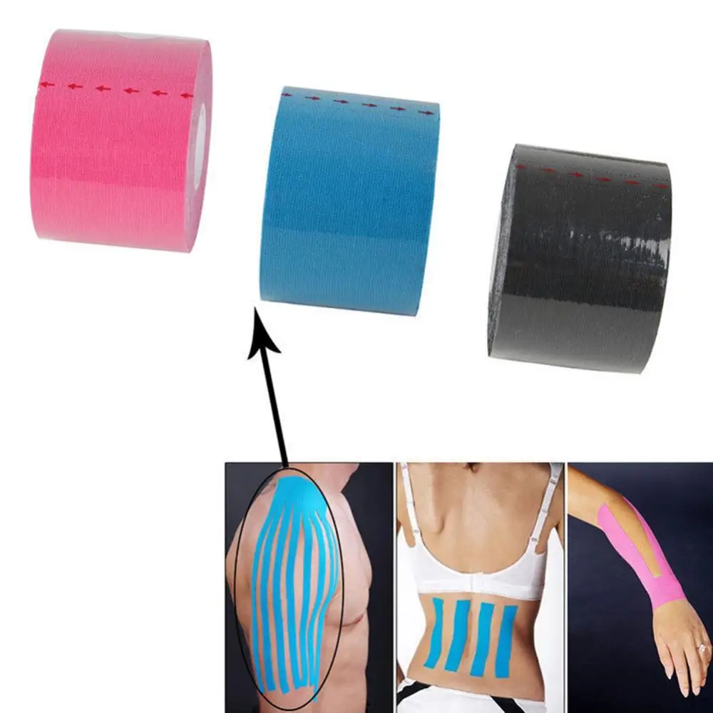 500cm Physiotherapy Muscle Support Bandage Elastic Adhesive Injury Tape Knee Muscle Pain Relief Stickers Kinesiology Tape