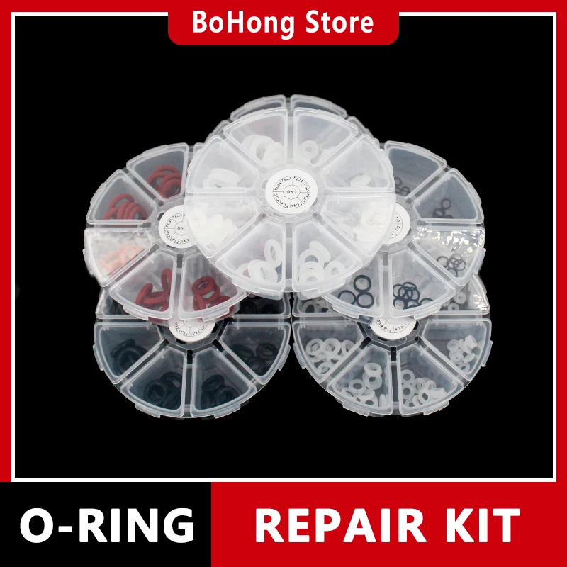 Silicone Rubber O-ring, Nitrile Rubber Gasket, Sealing, Waterproof Repair Kit, Black NBR, White VMQ Various Thicknesses And OD