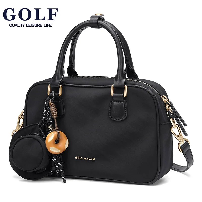 

GOLF QUALITY Women's Bowling Handbag Large Capacity Oxford Cloth Multi-Compartment Waterproof Sling Shoulder Bag Casual