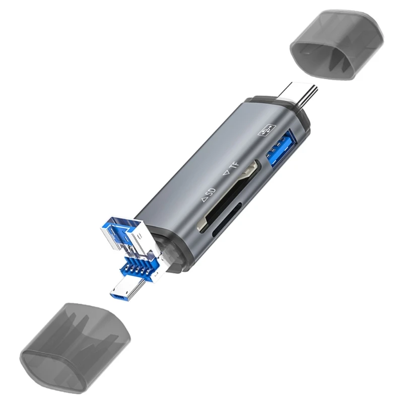 Multifunktionaler USB Typ-C-Speicherkartenleser für bis zu 512 für Smartphones, Tablets und Laptops