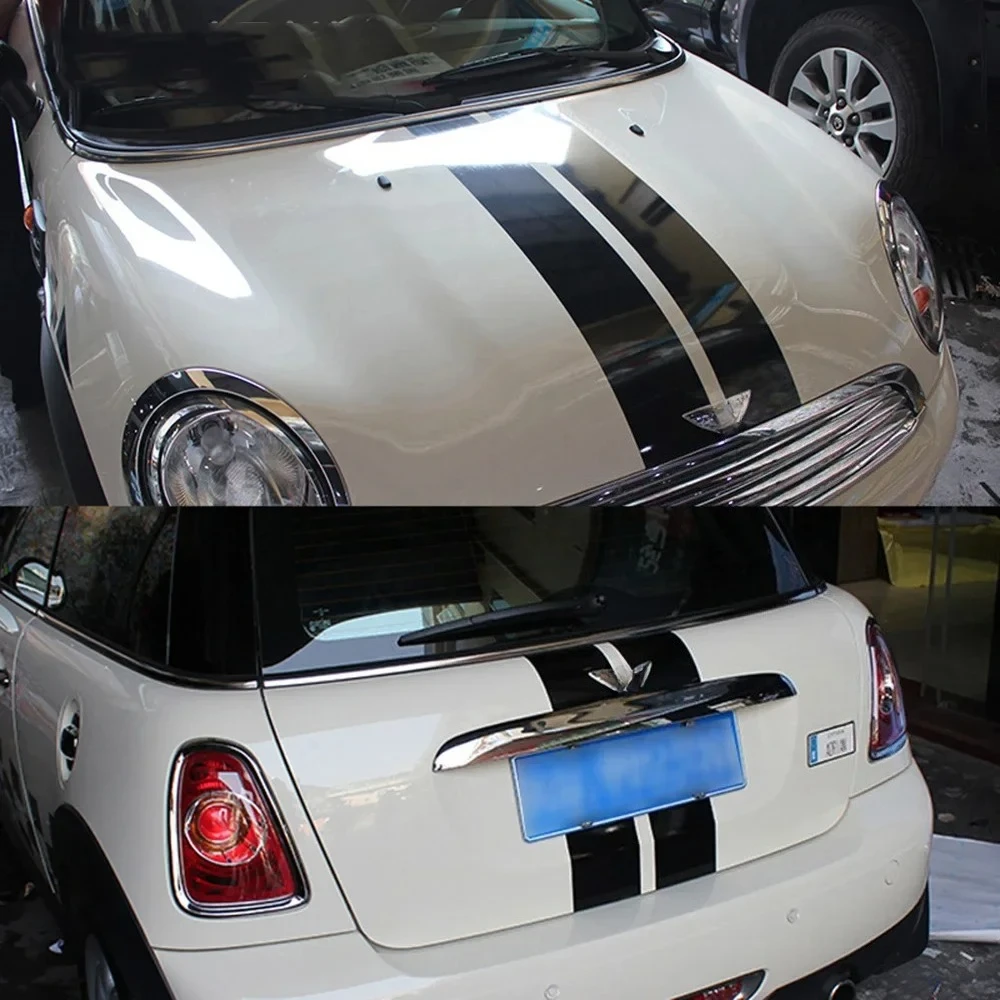 Middle Parallel Lines Hood & Trunk Decal for BMW MINI Cooper S R56 Hatchback 2007–2014 – Vinyl Car Styling Sticker, Exterior Acc