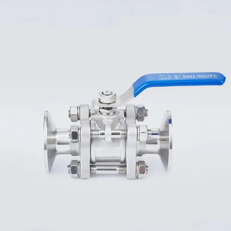 

1.5" Flange50.5mm Tri-clamp Ball Valve,Three Chip Type,DN40 Swing-Out Ball Valve,3pc Manual Ball Valve For Distillation SS304