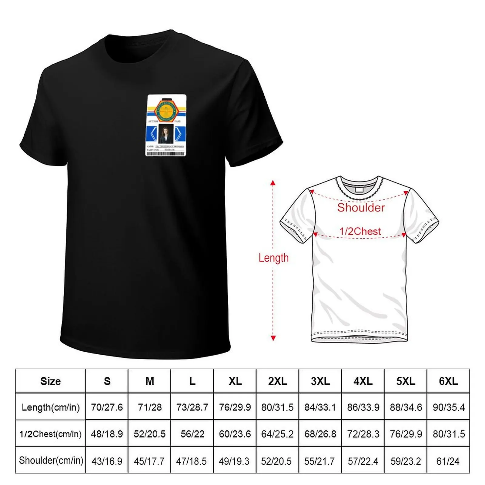 BONES Access Card - Dr. Temperance Brennan T-Shirt Plus Size Loose Short Sleeve Top