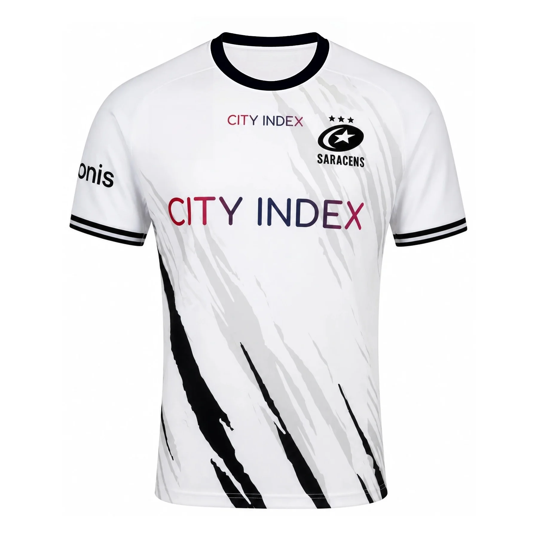 2026/27 New British Saracen Rugby Men's Jersey 3D Printed Training Outdoor Sports T-shirt, Fast Drying and Breathable Top