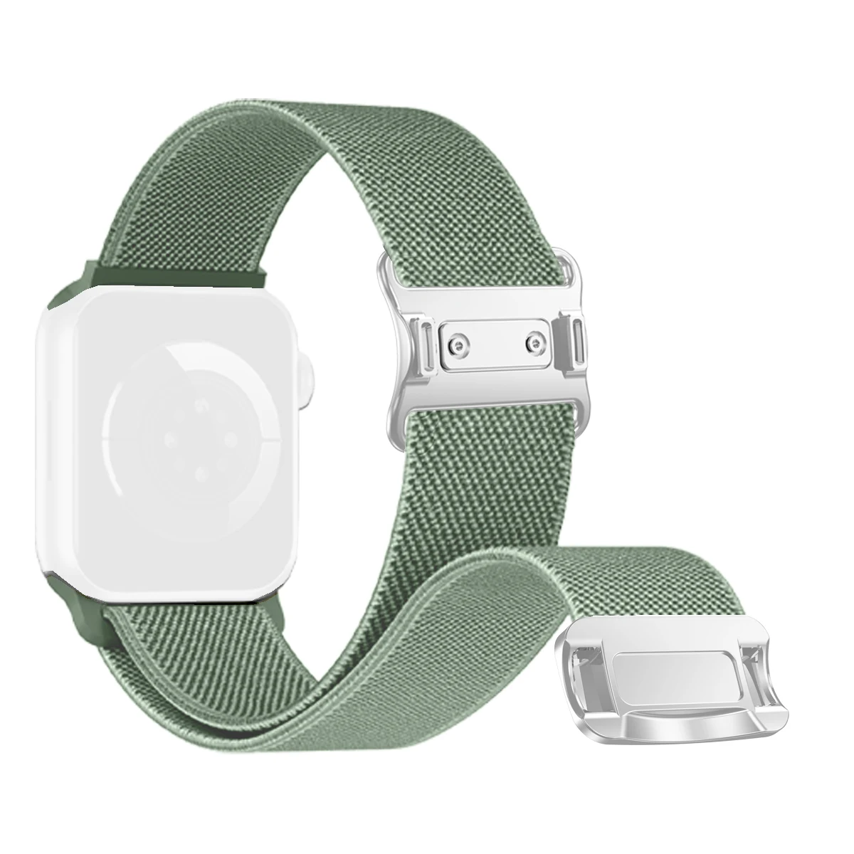 Magnetarmband für Apple Watch Ultra3 Band 49 mm Damen Herren 40 mm 44 mm Nylon-Elastikschlaufe für Iwatch Serie 11 10 9 8 7 6 5 4 3 2 1 – Detail 6