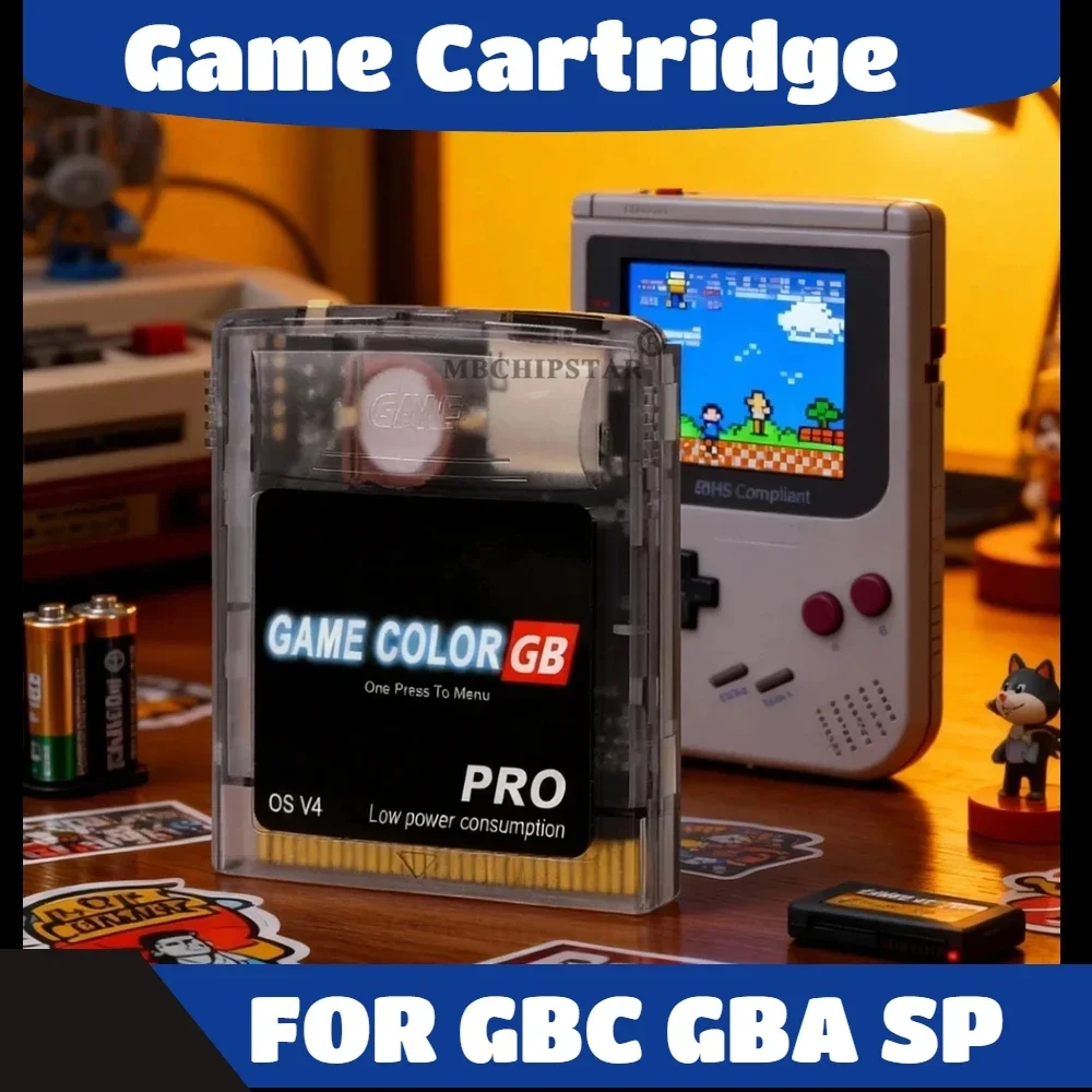 2026 For GBC Game Card For Gameboy Card OS.V4 2000 in 1 With 8GB TF Card Game Card For GBA SP/GBC/GBA Game Console