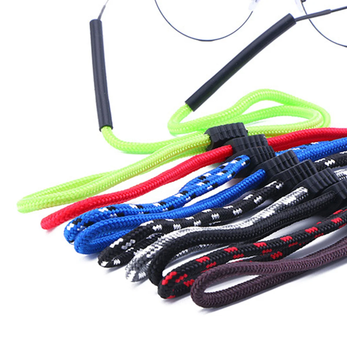 2 قطعة النظارات الرقبة حزام الحبل القطن مكافحة هوك حامل النظارات الشمسية الرياضة في الهواء الطلق السفر نظارات حامل سلسلة #1