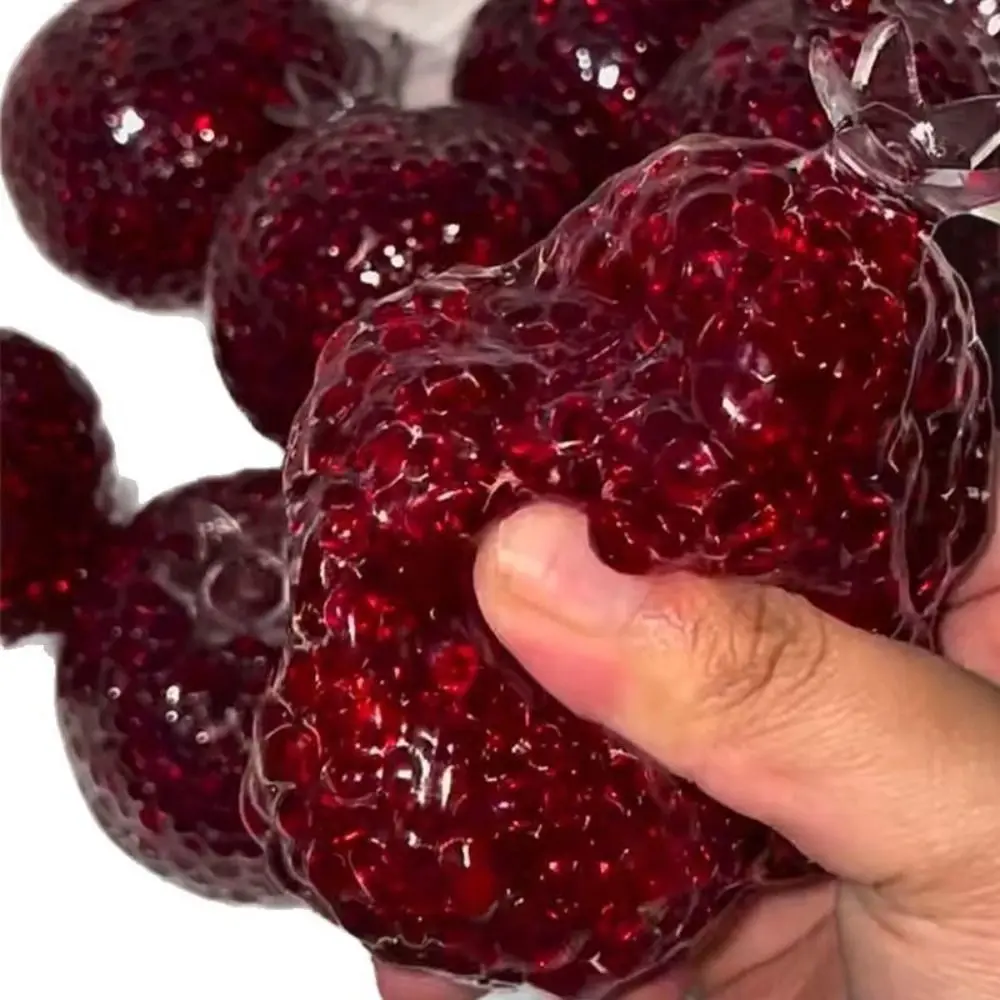 Palla antistress creativa artigianale Novità Frutta a forma di melograno Giocattolo da spremere Durevole TPR Fidget Toys Regali per feste