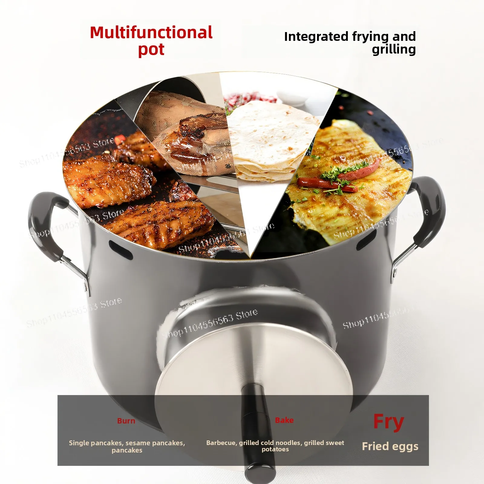 Household Gas Grilling & Baking Stove, Multi-purpose Oven for Biscuits, Flatbread & Roujiamo in Kitchen