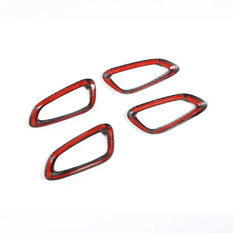 

For Porsche 718 911 2012-2019 Real Carbon Fiber Car Seat Handle Frame Seat Adjuster Button Panel Trim Cover Interior Accessories
