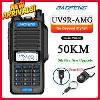 Walkie Talkie Long Range 50KM Baofeng UV9R AMG IP68 Two Way Radio Baofeng Talkie Walkie Handheld radio commutator Wireless Set