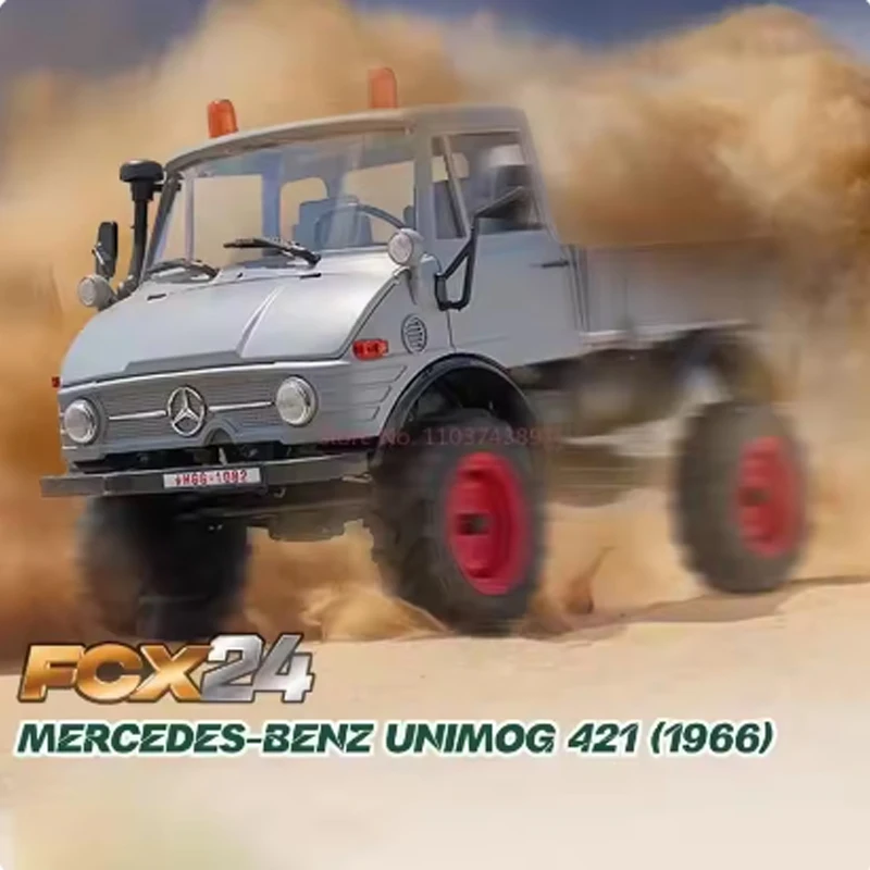 Nieuwe Fms 1:24 Fcx24 Unimog Serie Universele Motor Gerat Vierwielaandrijving Rc Klimmen Auto Afstandsbediening Elektrische Simulatie Model
