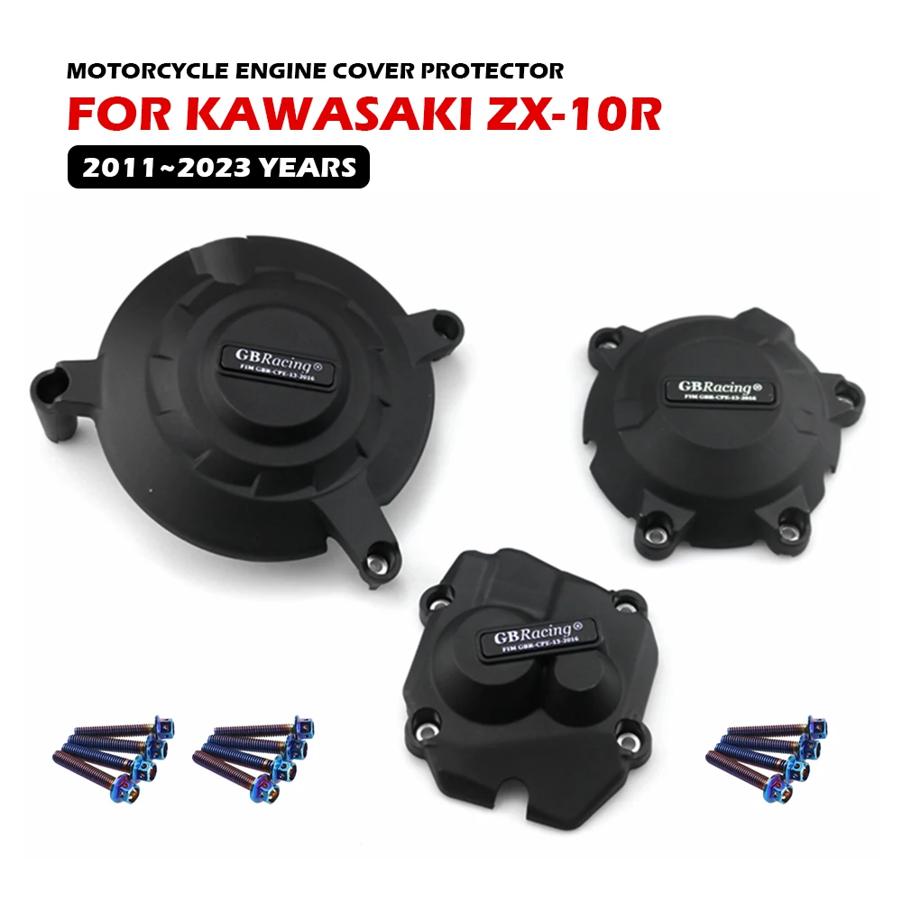 

For KAWASAKI ZX10R ZX-10R 2011-2019 2020 2021 2022 2023 Motorcycle Engine Protector Cover For GB Racing Modified Accessories