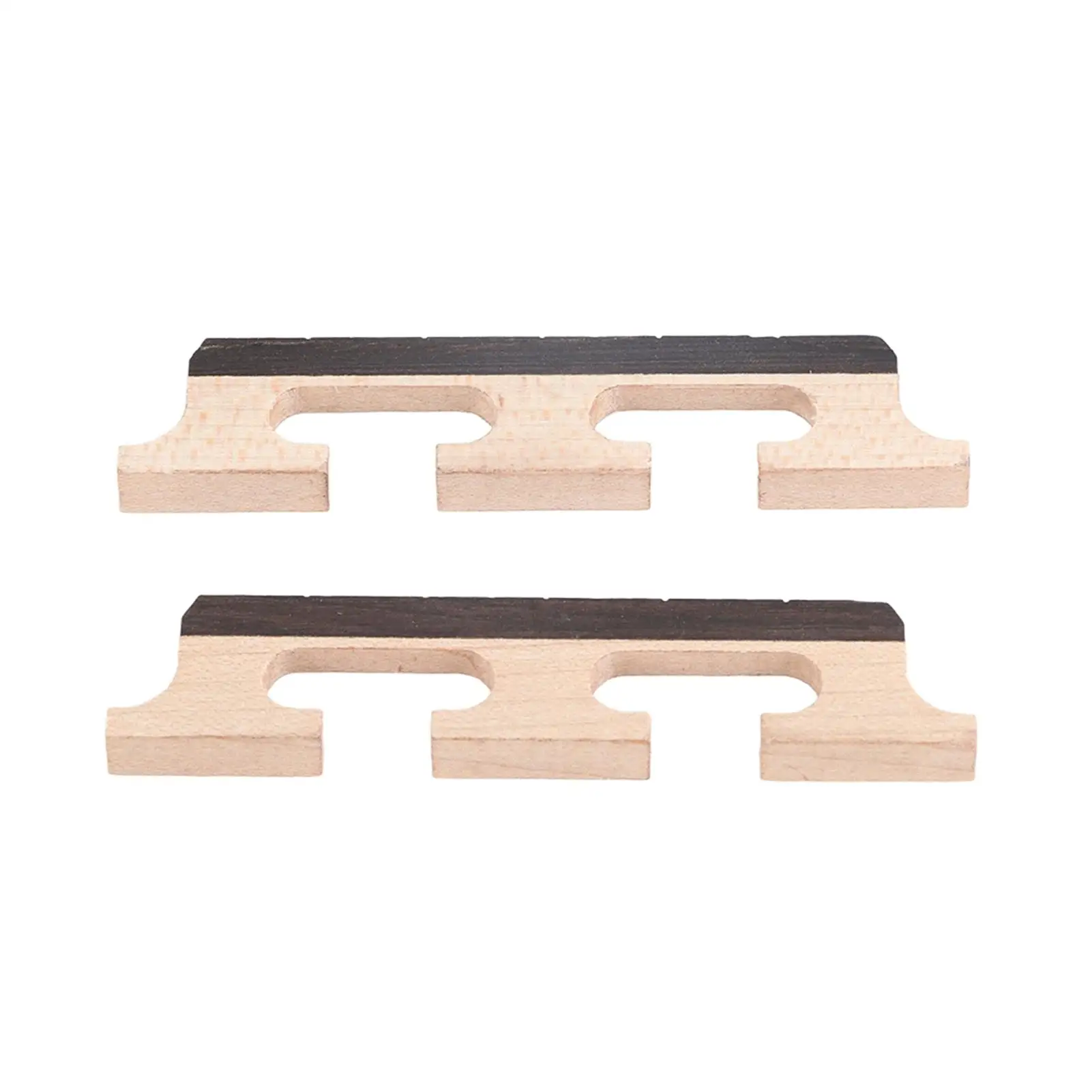 2PCS HA02 5-String Rosewood Banjo Bridge - Premium Wooden Accessory for Enhanced Sound