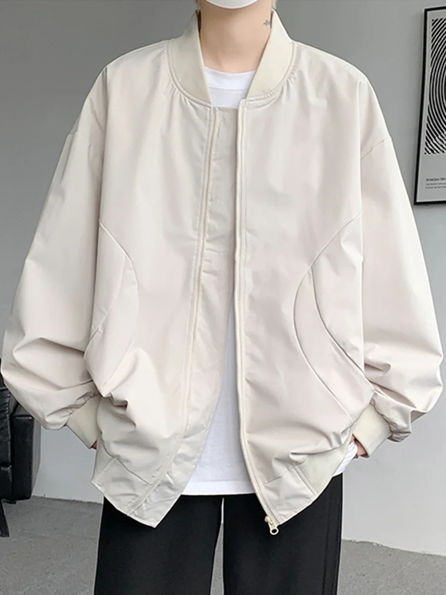 

American Retro Baseball Collar Workwear Pilot Jaet Men's Spring Autumn Faionable Vintage High-End Feel Outerwear