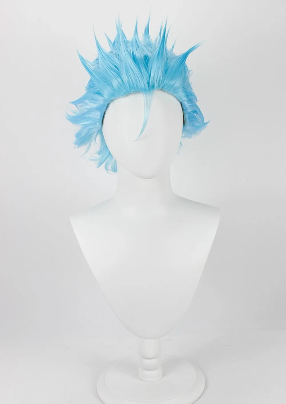 Bleach Grimmjow Jaegerjaquez Cosplay Wig Blue Spiky Anime Hair for Men Women Costume