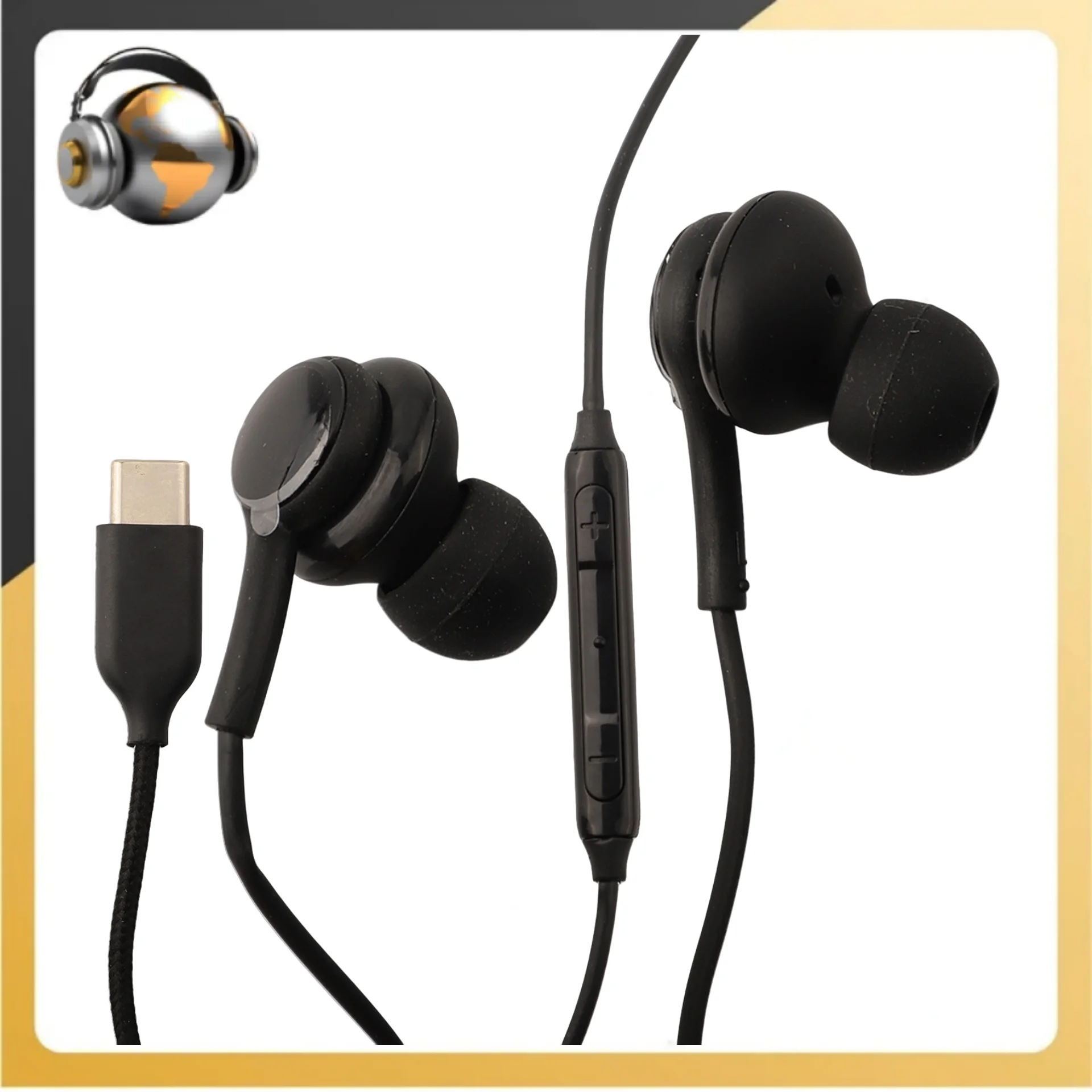 High-Quality Type C Wired Headphones For Samsung For Galaxy In-line Talking In-Ear Headset Headphones