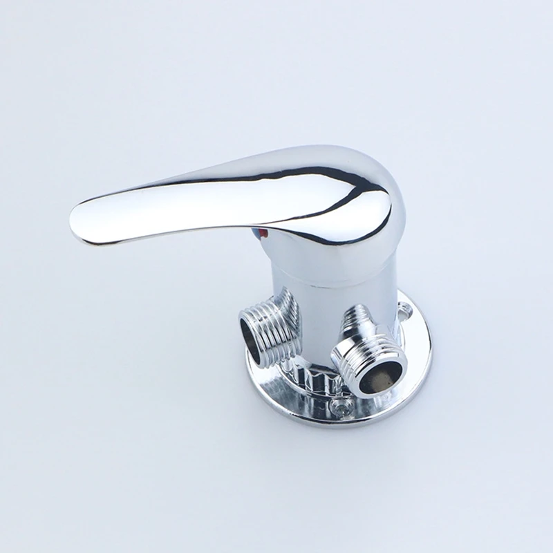 1PC Zinc Alloy Chrome Bathtub Faucet Solar Water Heater Mixing Valve Wall Mount Shower Valve Hot and Cold Tap G1/2' - view 2