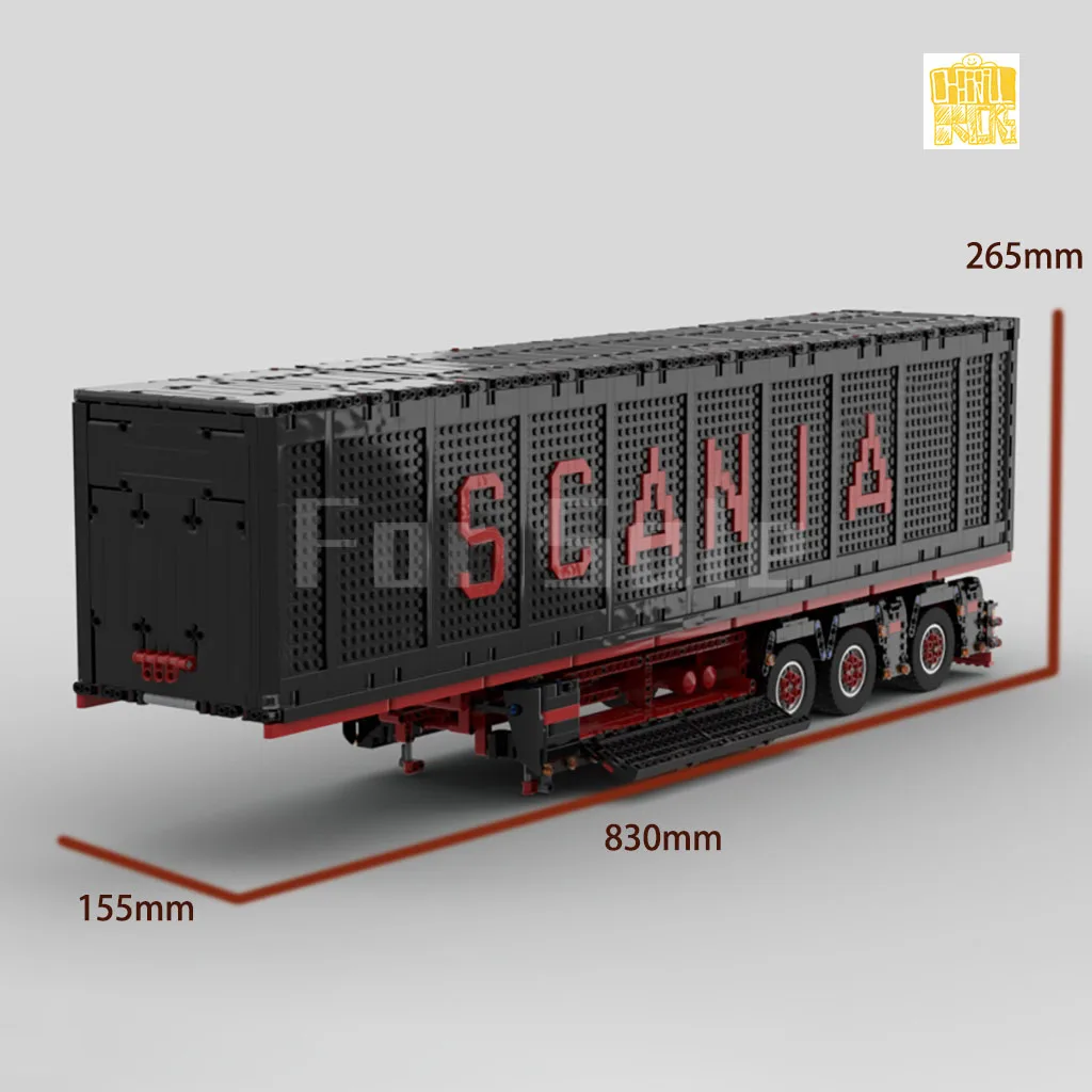 MOC-Modèle de camion Rapfissurainer avec dessins PDF, blocs de construction, briques, jouets de bricolage pour enfants, cadeaux d'anniversaire et de Noël, 62038 et 69688