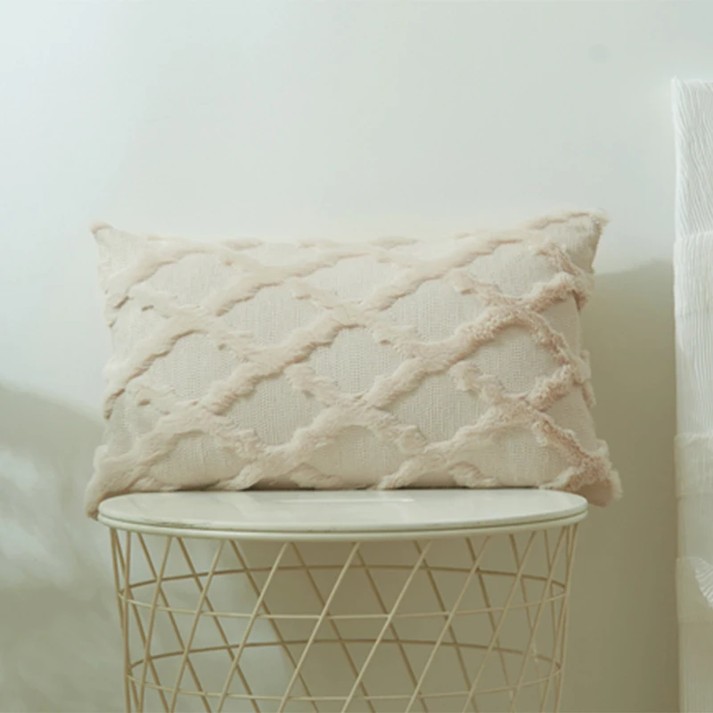 3 색 부드러운 플러시 쿠션 커버 장식 베개 포도 나무 Pillowcases 30X50cm Boho 베개 커버 소파 침실 의자 장식