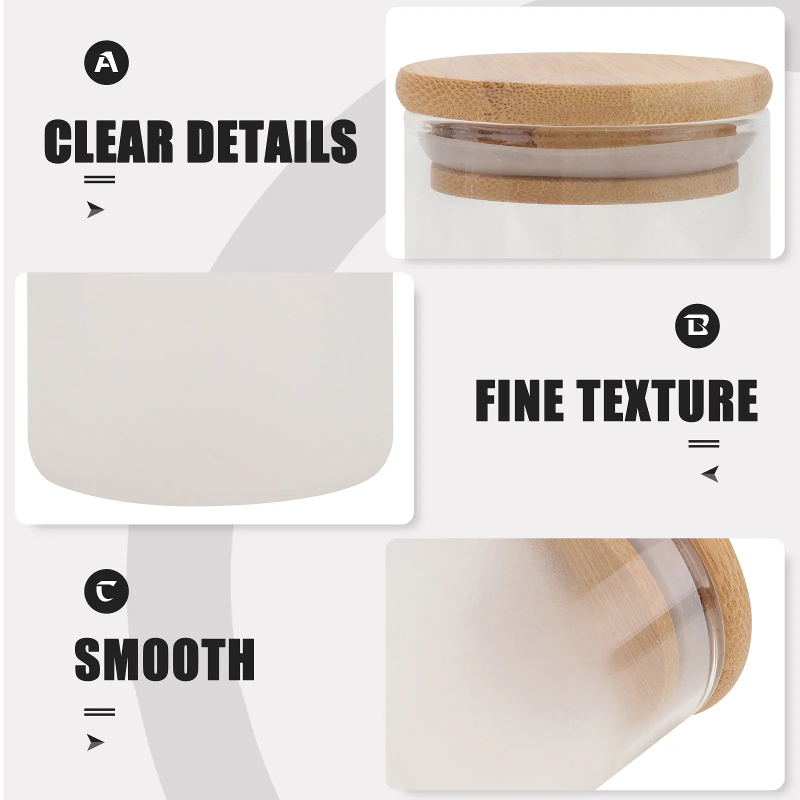 

4 Pcs Grain Container Containers with Lids Clear Jar Small Airtight Storage Jars