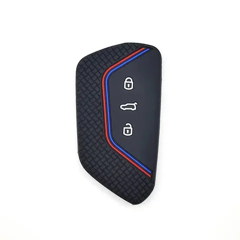 Силиконовый чехол для ключей для VW Golf 8 Mk8 GTI GTD R ID3 ID4 2020, украшение, силиконовый чехол для автомобильного ключа, держатель для брелока, накладка, автомобильные аксессуары