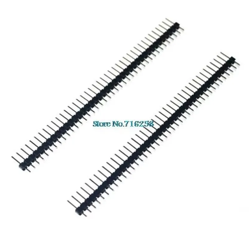 10pcs 40 Pin 1x40 Single Row Male 2.54 Breakable Pin Header Connector Strip for