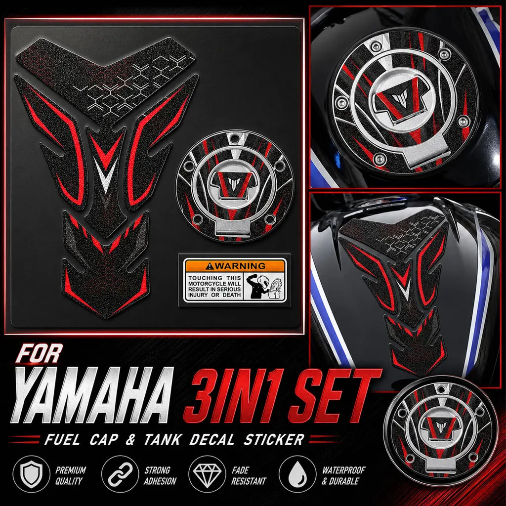 For MT 07 09 03 10 fz1 fz6 yzf r6 r7 r1 Tank Pad Fuel Cap Sticker Matte Laminated Non-Slip Motorcycle Fuel Tank Protector Decal