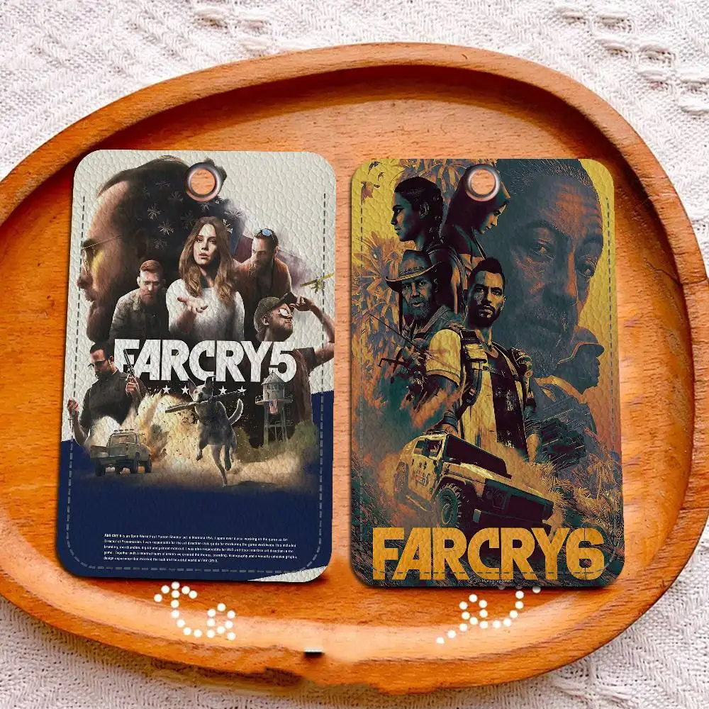 FPS Action shooting F-FarCry game Cute Cartoon Inteated Elevator Card Acc Control Card Keychain Protective Cover Gift Keychain
