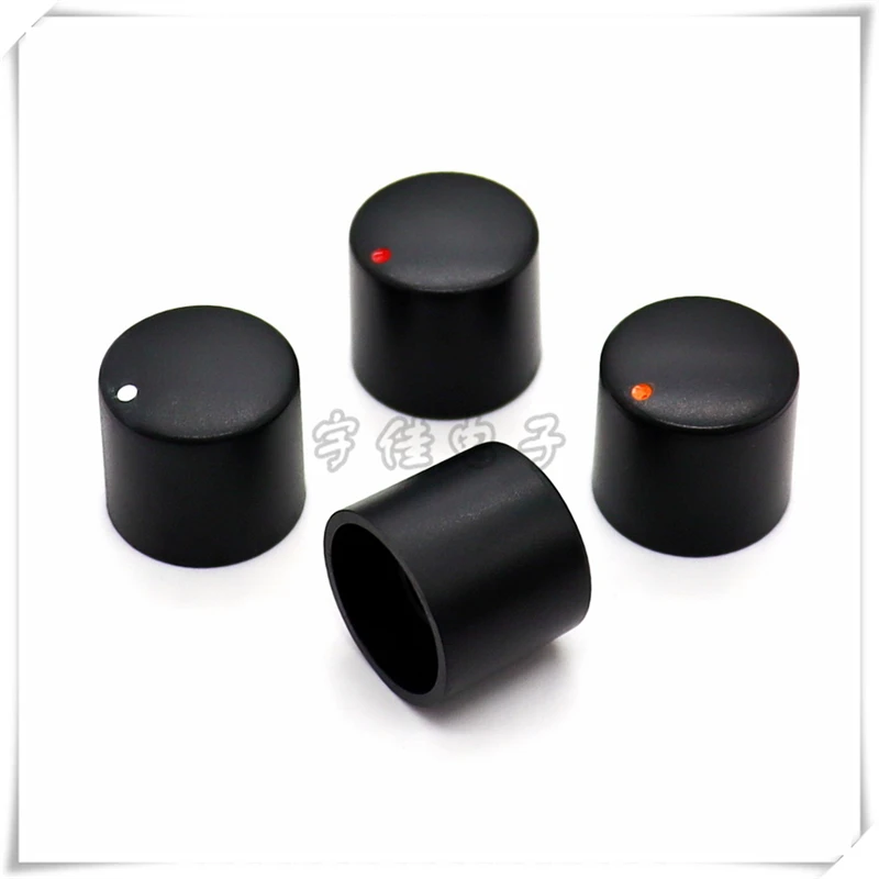 5PCS 19.5×18mm Plastic Straight Knob Cap Potentiometer Knob Volume Encoder Knob Cap Audio Knob flower/D axis 180 degree hole 6MM