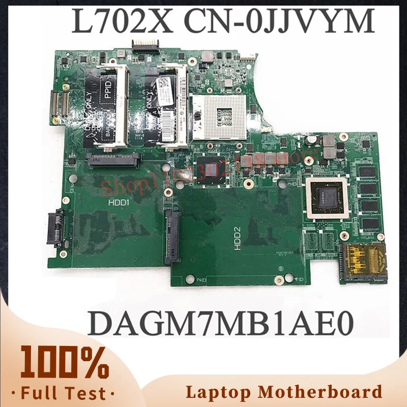 

High Quality Mainboard CN-0JJVYM 0JJVYM JJVYM DAGM7MB1AE0 For DELL 17 L702X Laptop Motherboard With GT550M GPU 1G 100% Tested OK