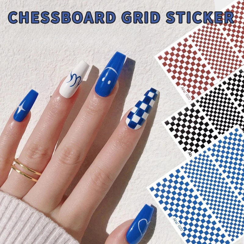 Шахматная-доска-для-ногтей-наклейки-с-клетчатым-узором-3d-клейкие-пакеты-набор-художественных-аксессуаров-материалы-товары-наклейки-для-маникюра