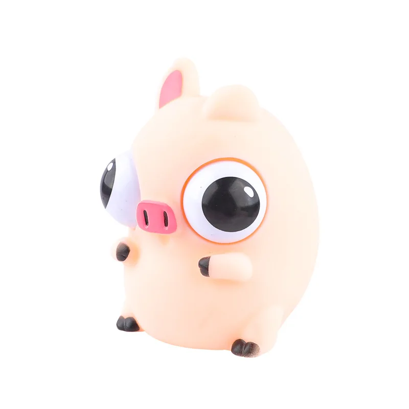 Lustiges Augapfel-Burst-Squeeze-Spielzeug, matschiges süßes Schweinchen, Zappelspielzeug für Kinder, Stressabbau, Antistress-Cartoon-Tier, sensorische Ball-Geschenke