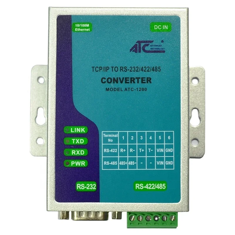 

Ethernet to RS232/RS422/RS485 Converter(ATC-1200)