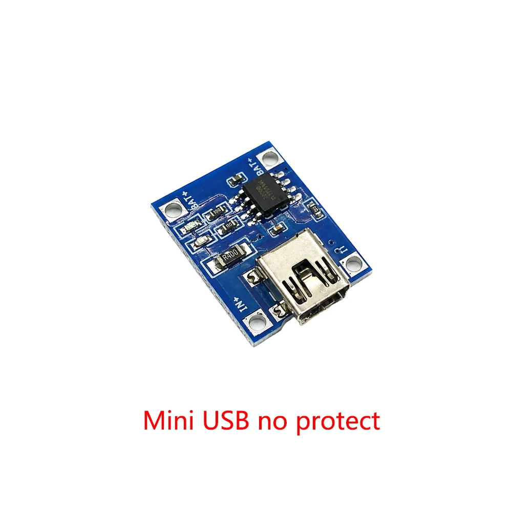 TP4056 5V 1A Lithium Battery Charging Board Module TYPE-C USB Interface Lithium Battery Charger Module Protection Dual Functions